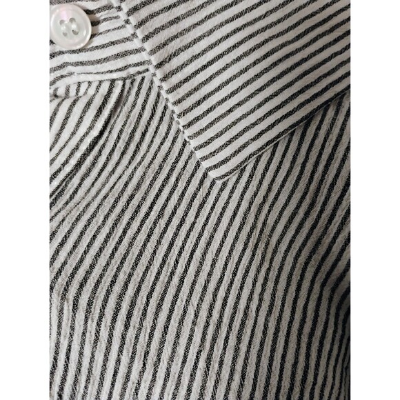 Sage The Label Women's Size M Pinstripe Off-Shoulder Blouse Shrug‎ Top - Picture 3 of 5